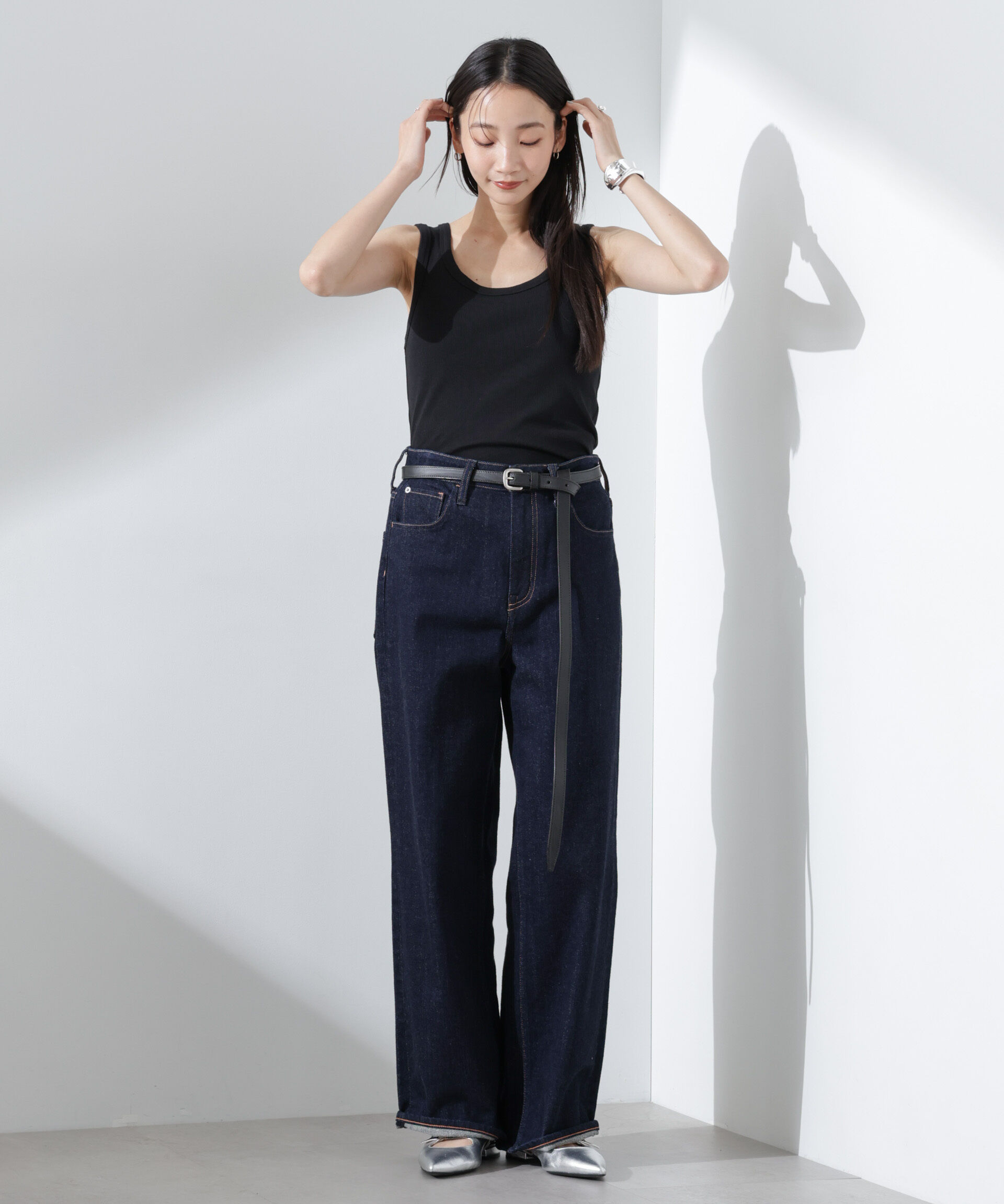 nano･universe「抗菌防臭リブタンクトップ」|Tシャツ・カットソー|