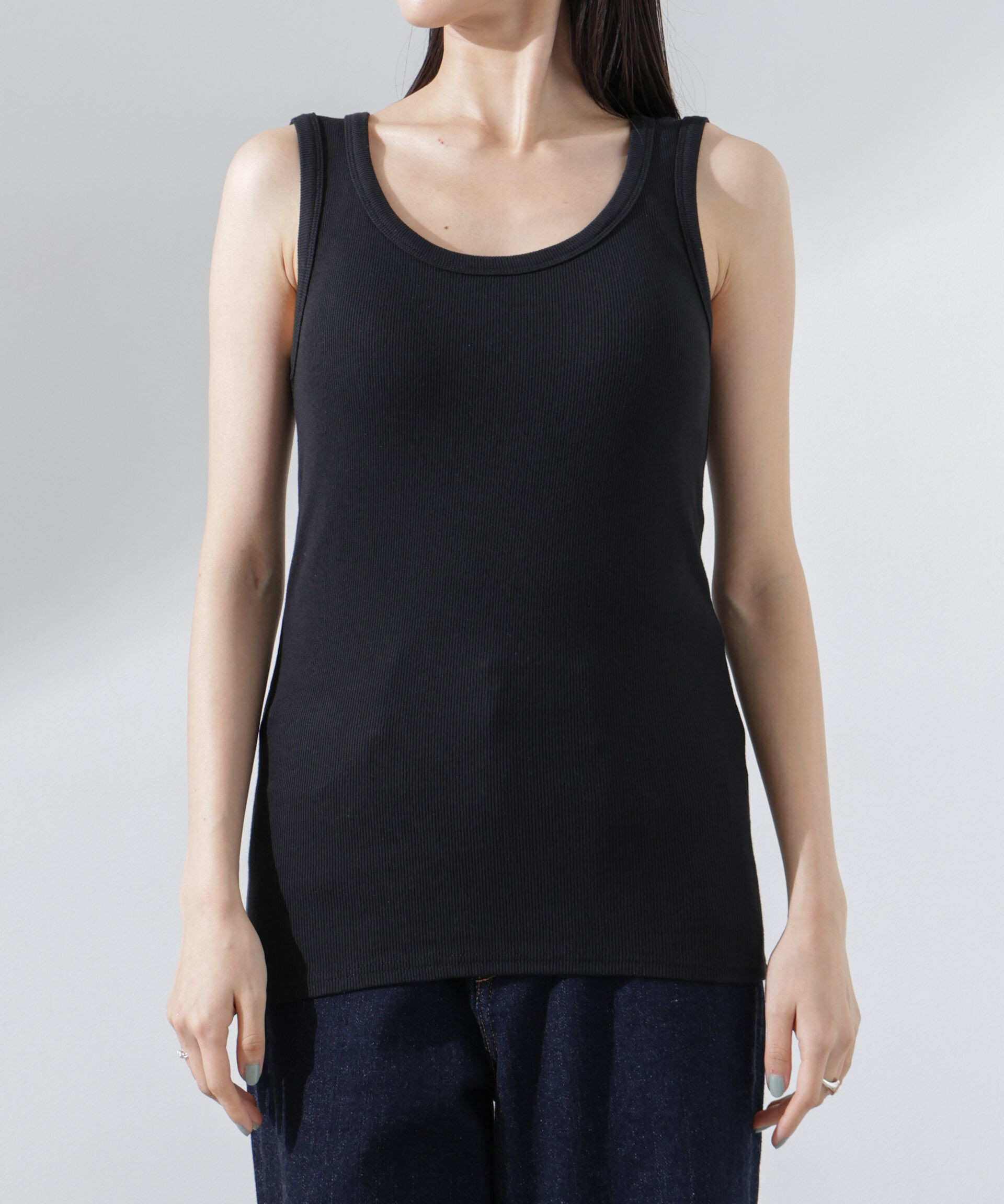 nano･universe「抗菌防臭リブタンクトップ」|Tシャツ・カットソー|