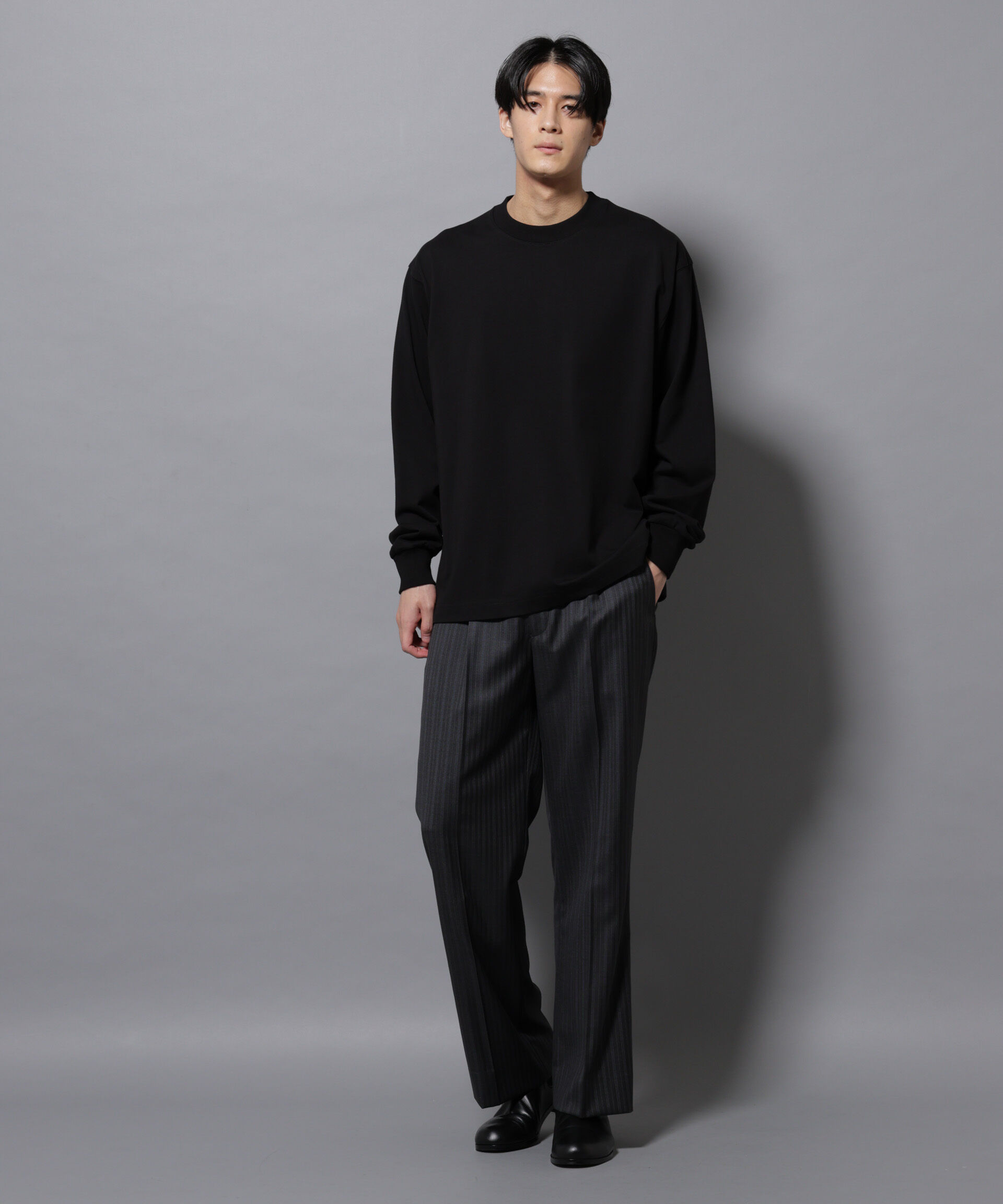 nano･universe「ビックシルエットワンポイントTシャツ 長袖」|Tシャツ・カットソー|