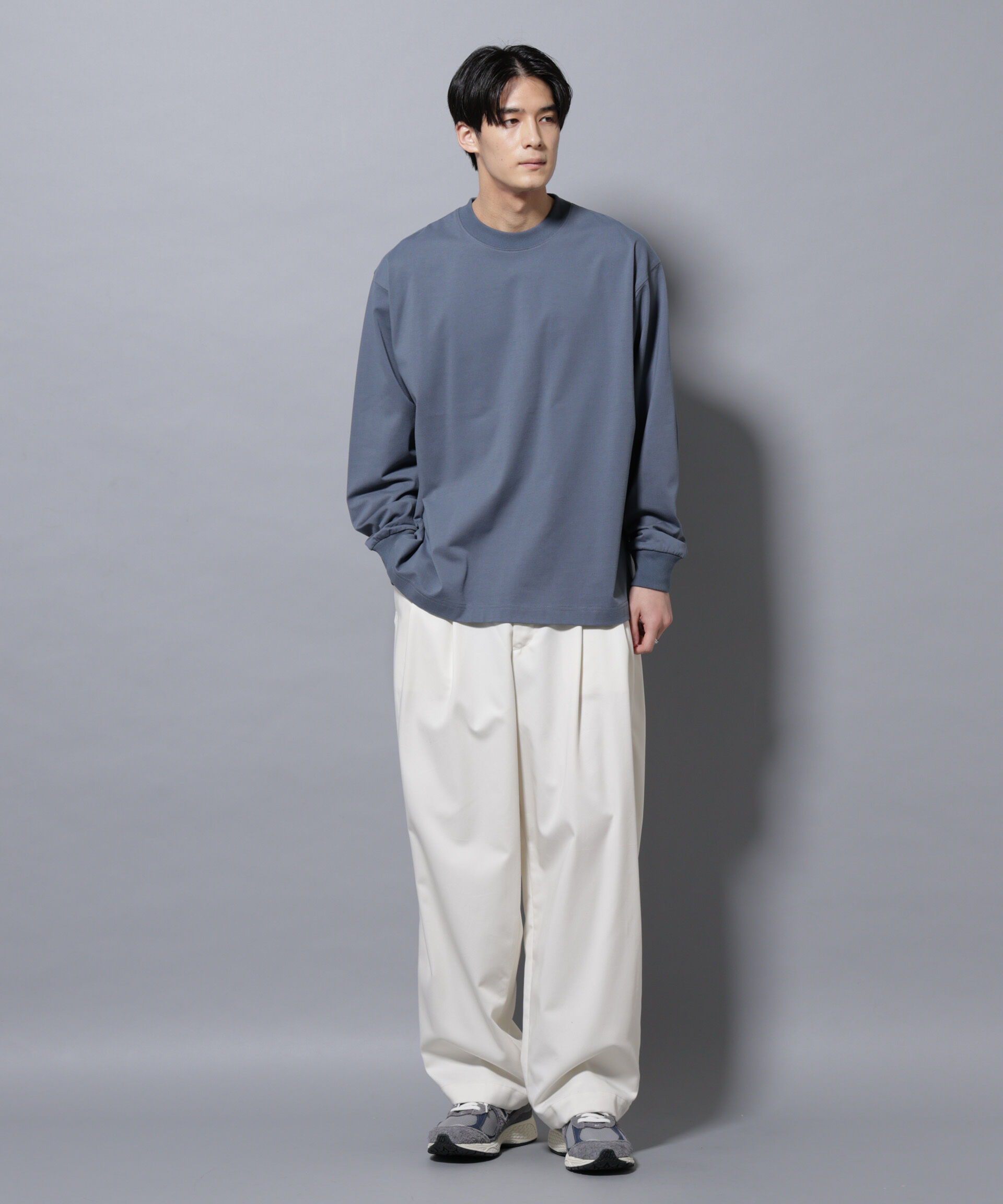 nano･universe「ビックシルエットワンポイントTシャツ 長袖」|Tシャツ・カットソー|