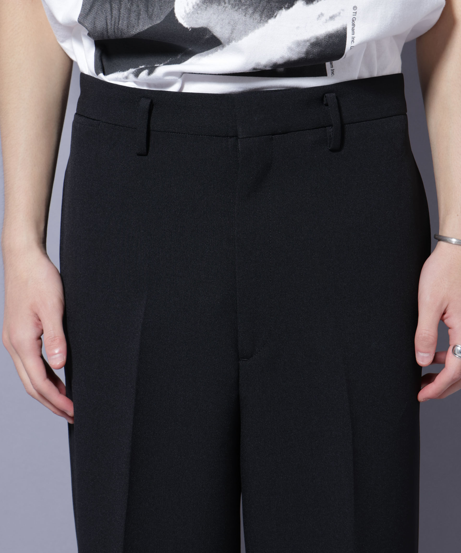 nano･universe「Reflax(R) ダブルクロスウェザーストレートパンツ(セットアップ可)」|チノ|