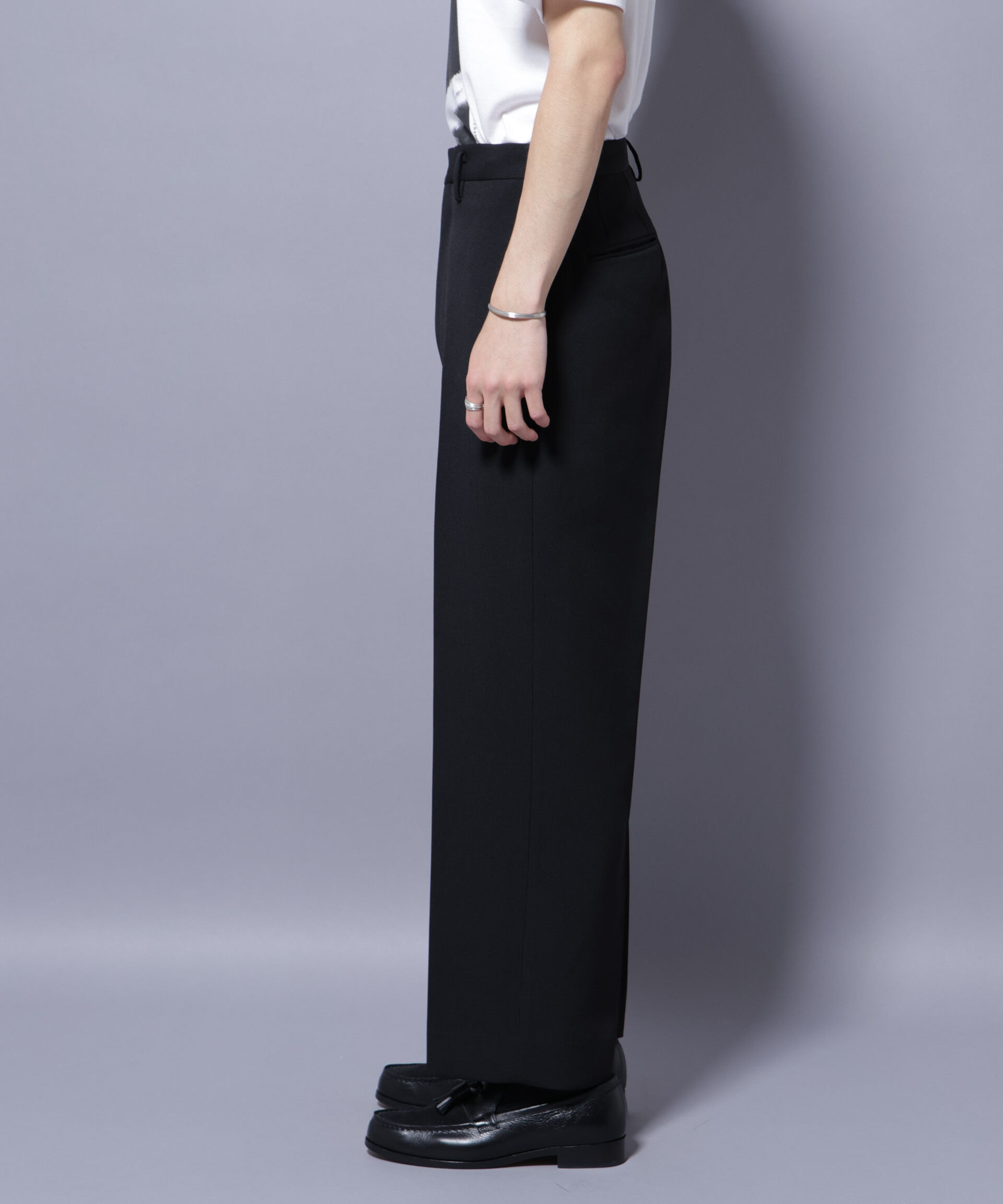 nano･universe「Reflax(R) ダブルクロスウェザーストレートパンツ(セットアップ可)」|チノ|