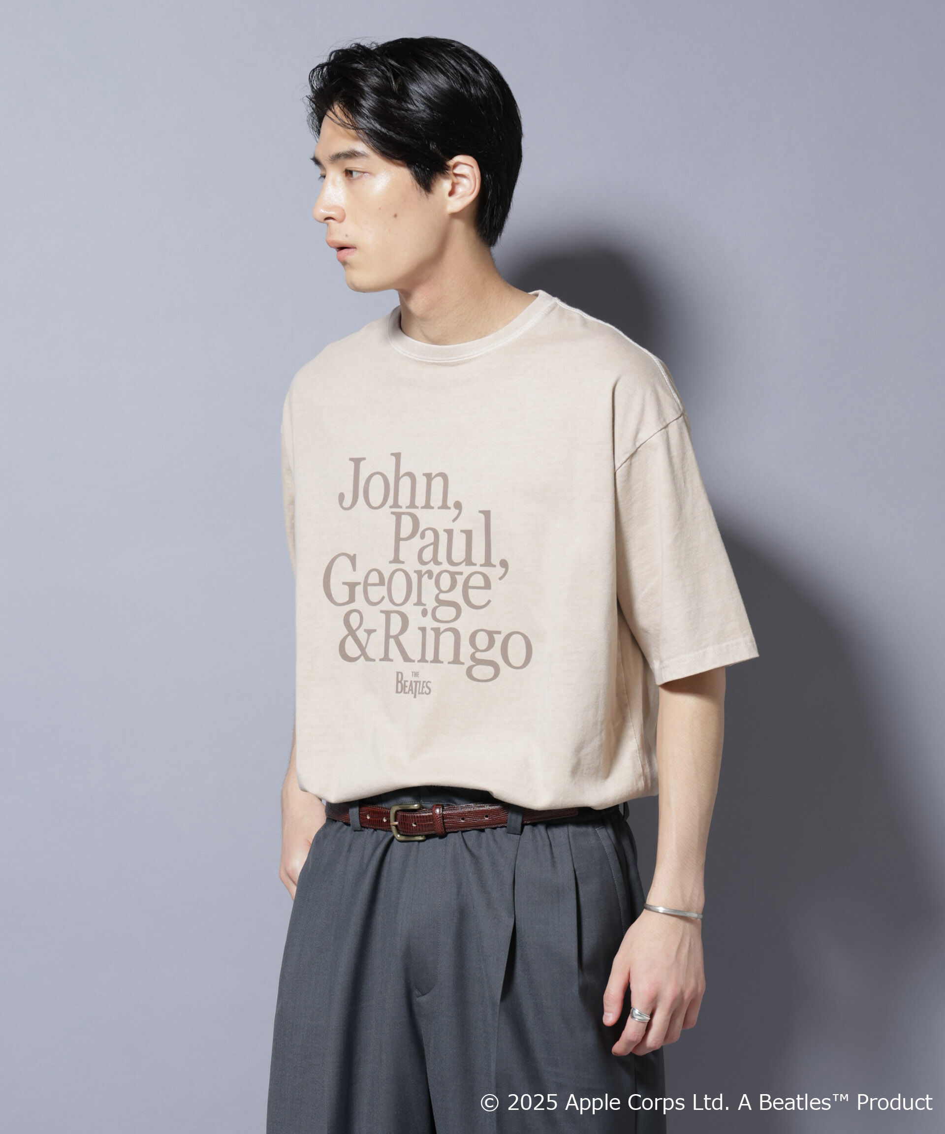 nano･universe「別注GOOD ROCK SPEED BEATLES フロッキープリントTシャツ」|Tシャツ・カットソー|