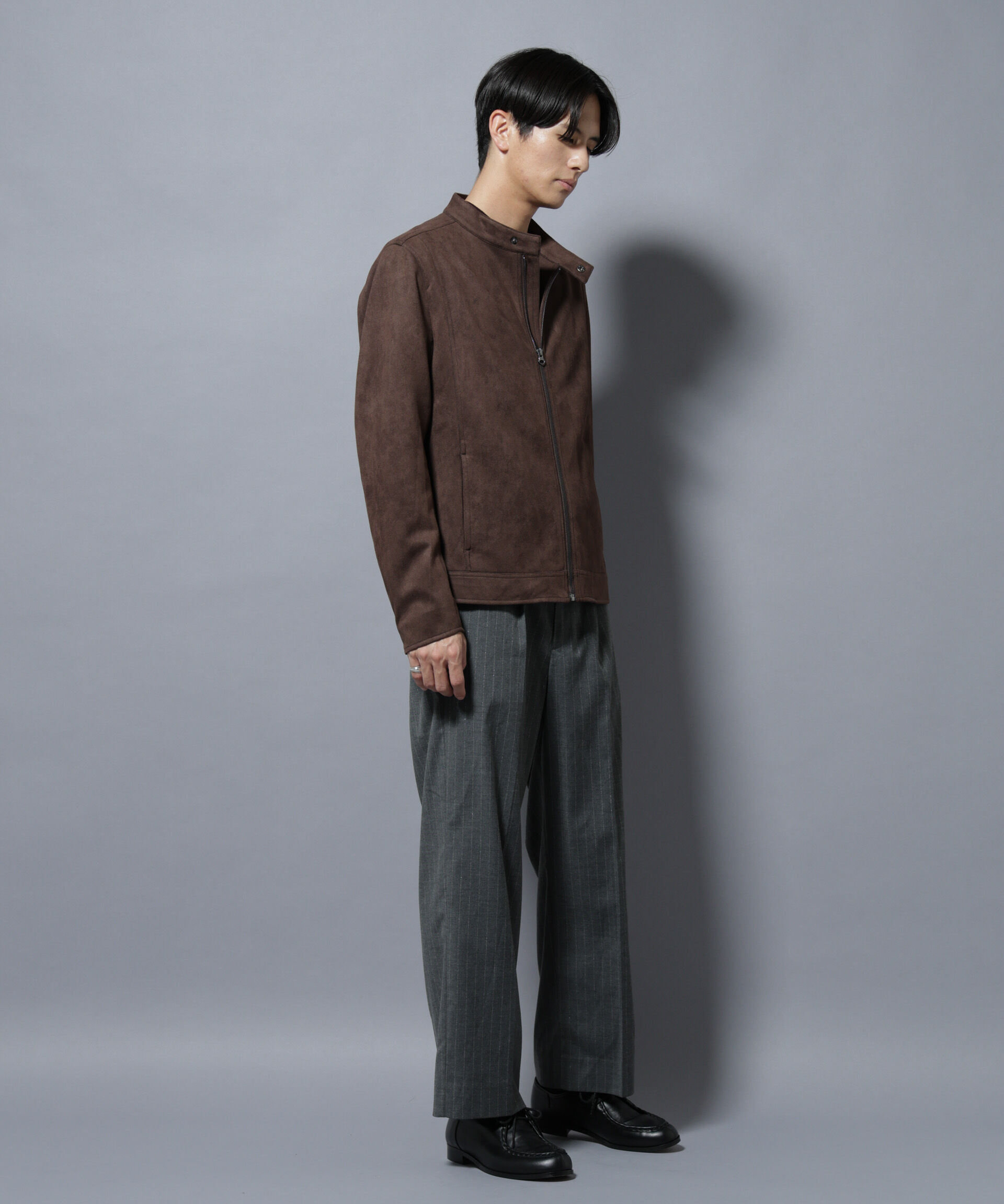 nano･universe「DELEGANTEエアリーサキソニー/CHK/ST ストレートFITパンツ(セットアップ可)」|チノ|