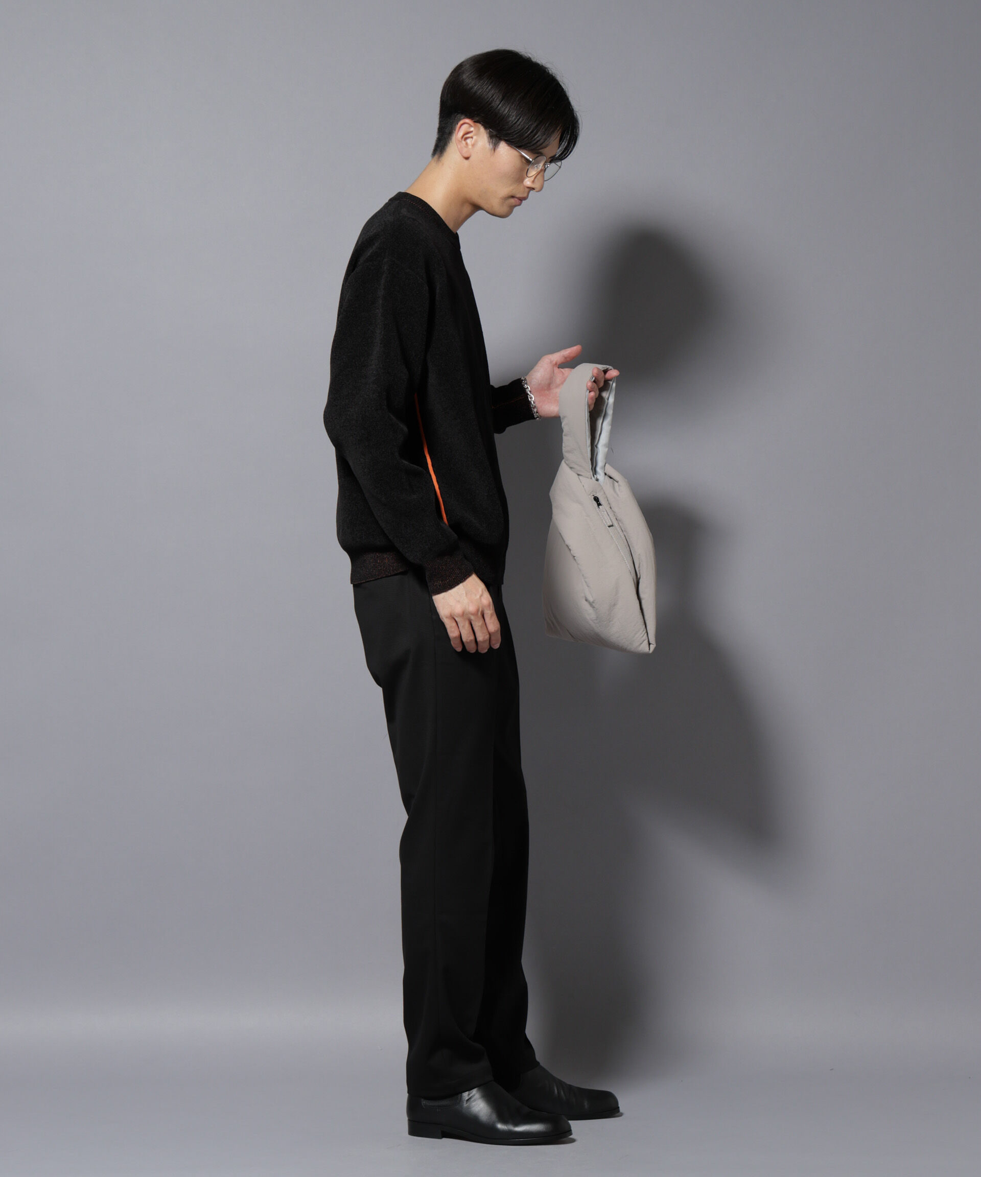 nano･universe「微起毛1タックテーパードパンツ」|チノ|