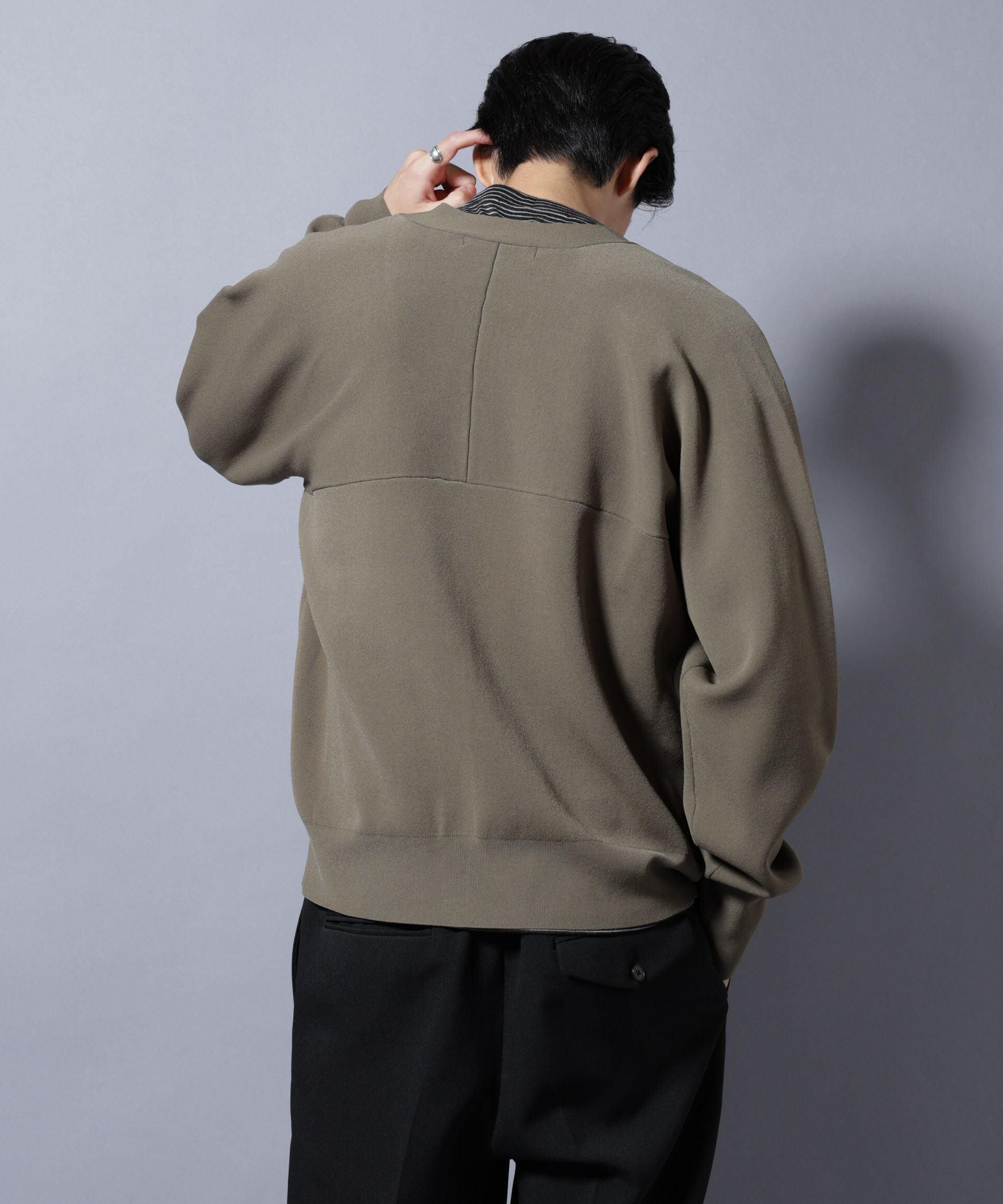 nano･universe「ELITE 7 FUNCTION W-FACE カーディガン」|ニット・セーター|