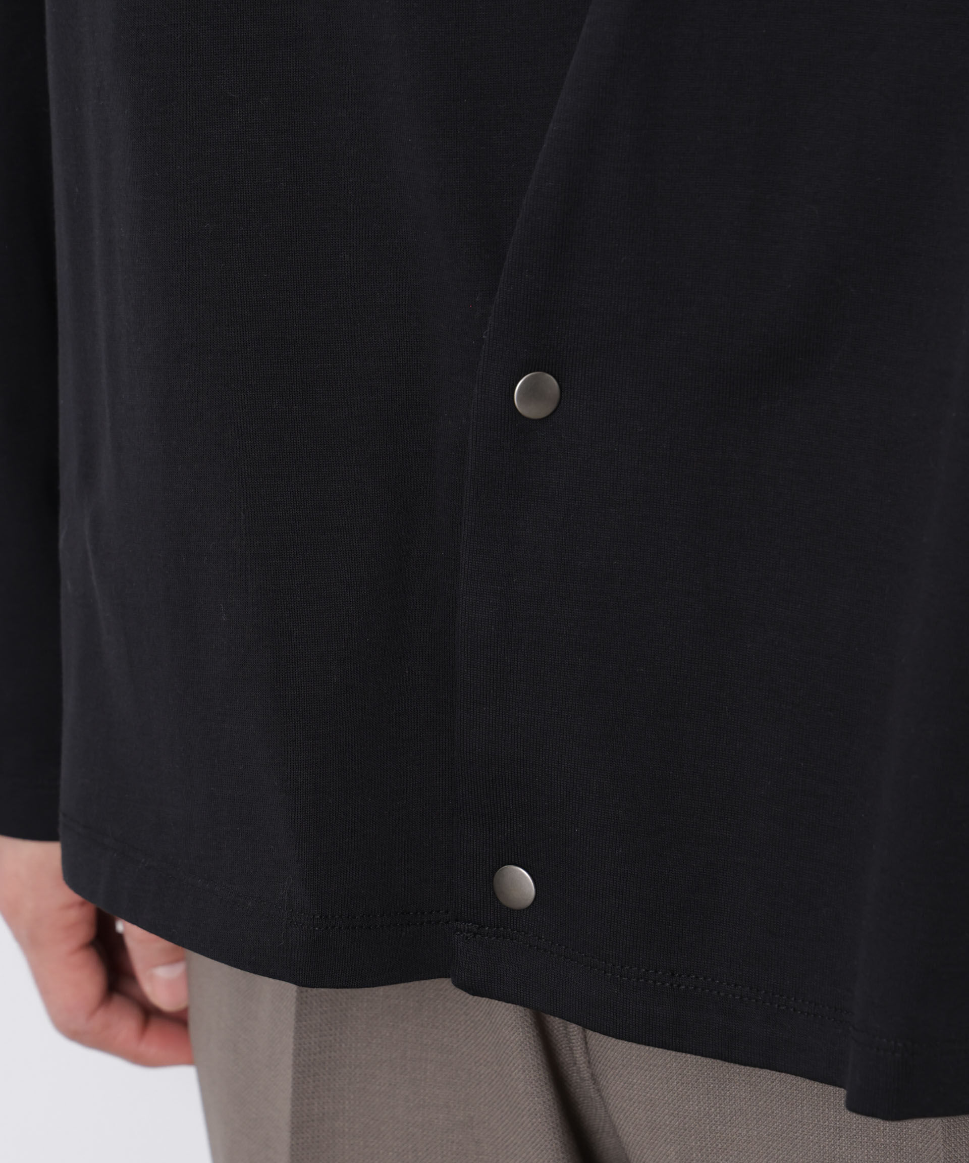 nano･universe「「FORMAL JERSEY」ノーカラーカーディガン」|Tシャツ・カットソー|