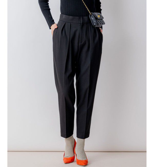 組曲「2WAYウォームストレッチ テーパード パンツ」|その他|ブラック系