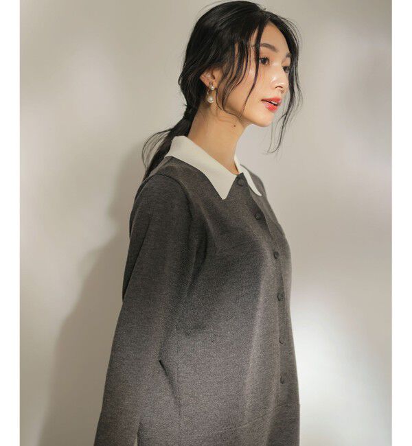 組曲「ニット襟トロンプルイユ ワンピース」|ワンピース|