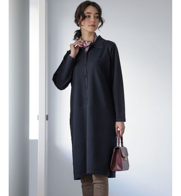 組曲「ニット襟トロンプルイユ ワンピース」|ワンピース|