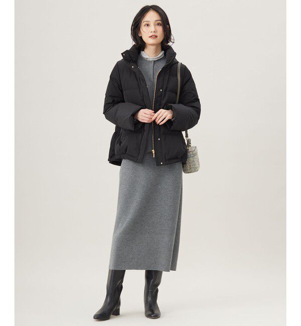 自由区「【洗える】マイクロタッサーダウン コート」|ダウン|