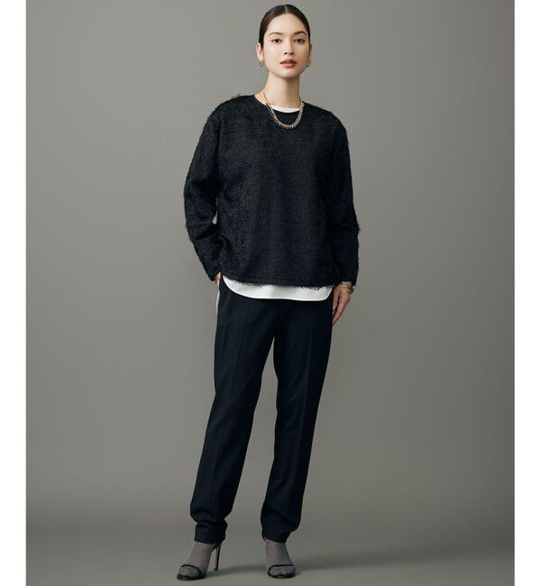 自由区「【カタログ掲載】ループカットジャカードプルオーバー ブラウス」|シャツ・ブラウス|