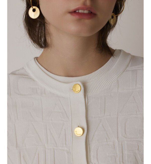  「モノグラムニットカーディガン」|カーディガン|