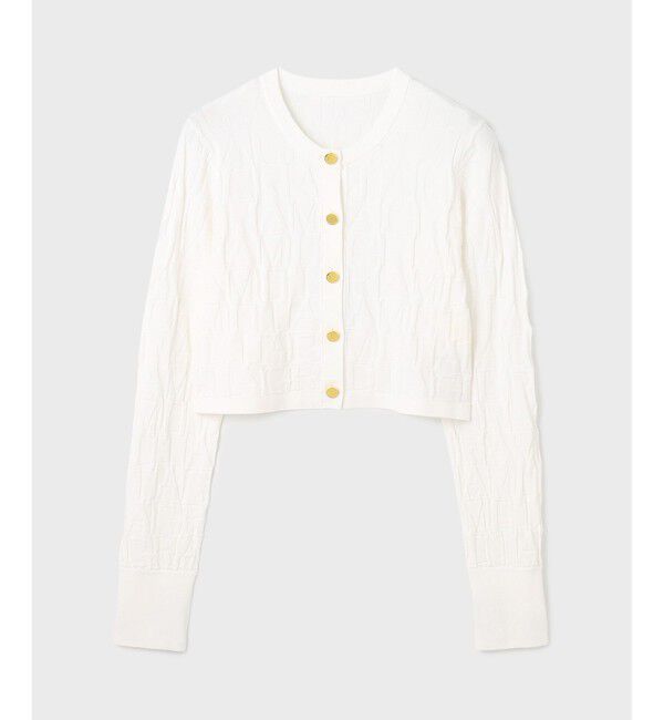  「モノグラムニットカーディガン」|カーディガン|