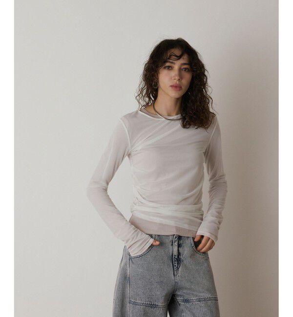  「レイヤードカットトップ」|Tシャツ・カットソー|