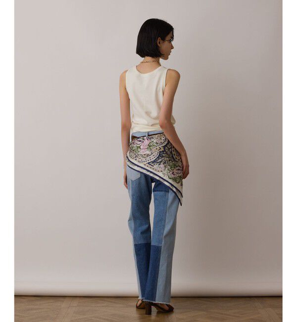 GRACE CONTINENTAL「フラワーペイズリースカーフ」|バンダナ・スカーフ|