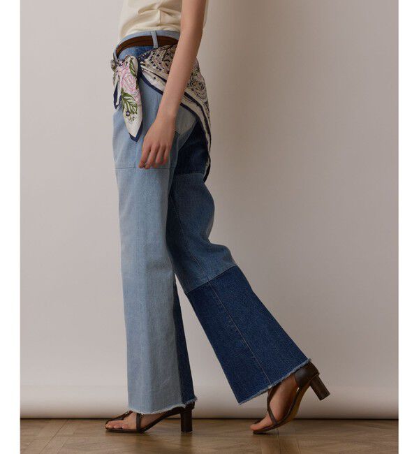 GRACE CONTINENTAL「フラワーペイズリースカーフ」|バンダナ・スカーフ|