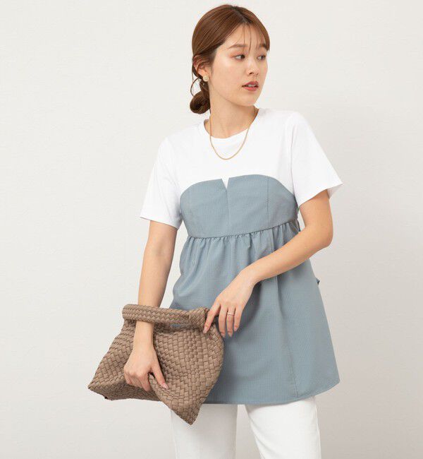 NOLLEY'S「【追加】◇【WEB先行発売】ビスチェ風コンビTシャツ」|Tシャツ・カットソー|