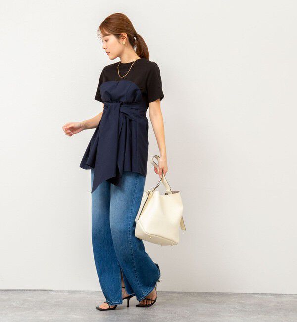 NOLLEY'S「【追加】◇【WEB先行発売】ビスチェ風コンビTシャツ」|Tシャツ・カットソー|