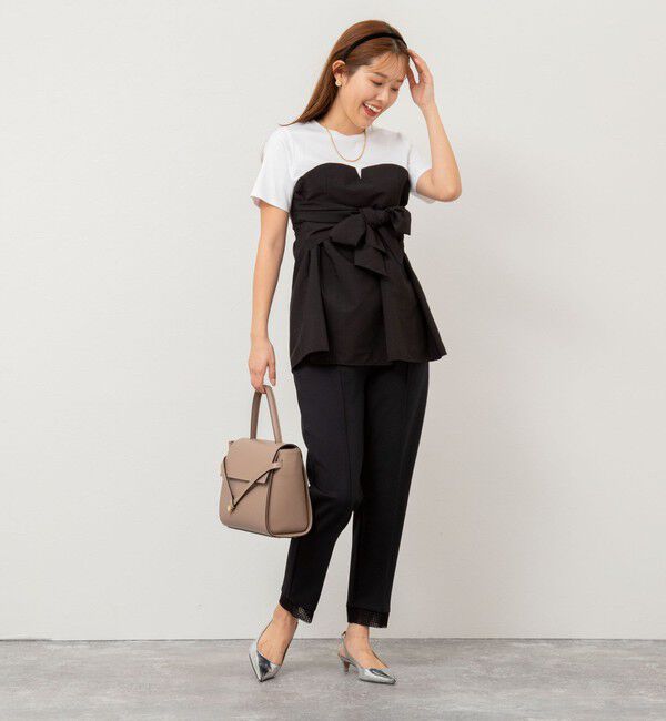 NOLLEY'S「【追加】◇【WEB先行発売】ビスチェ風コンビTシャツ」|Tシャツ・カットソー|