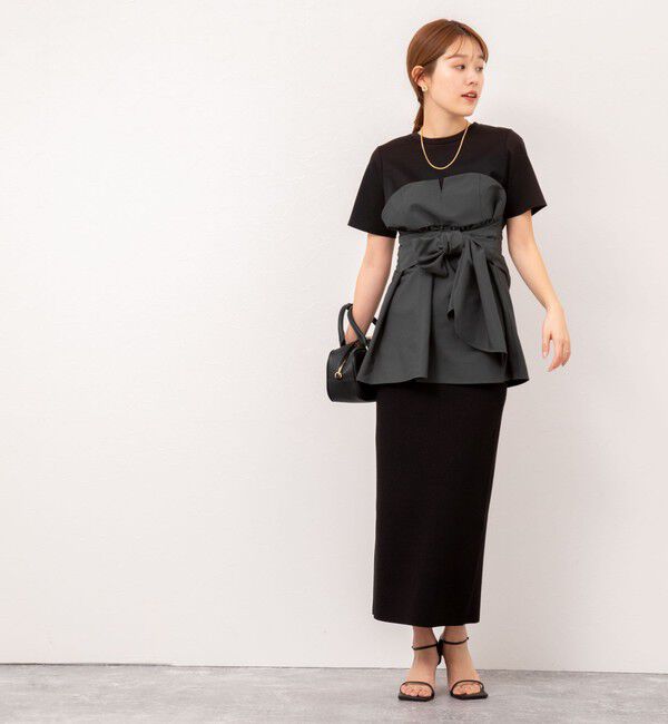 NOLLEY'S「【追加】◇【WEB先行発売】ビスチェ風コンビTシャツ」|Tシャツ・カットソー|