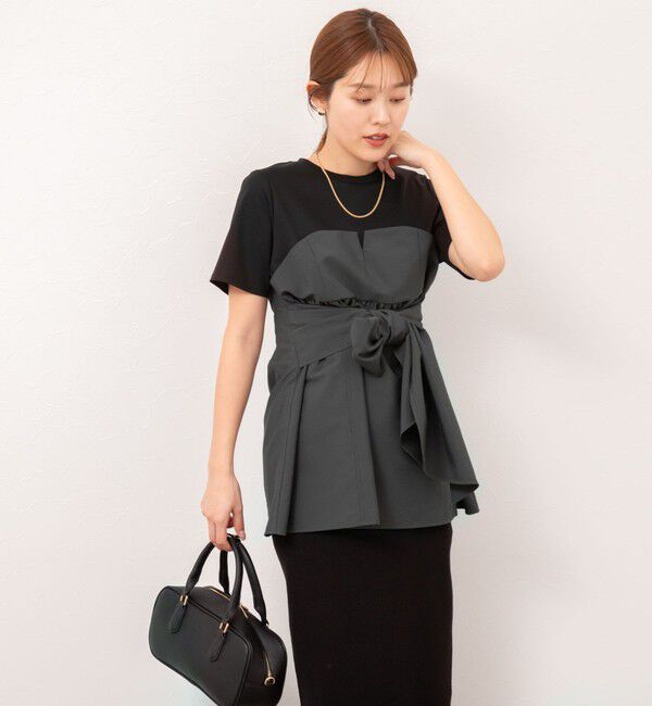 NOLLEY'S「【追加】◇【WEB先行発売】ビスチェ風コンビTシャツ」|Tシャツ・カットソー|