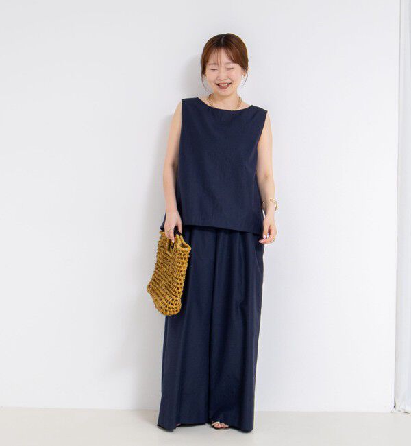 NOLLEY'S「エクセルテックタンブラーノースリーブブラウス」|シャツ・ブラウス|