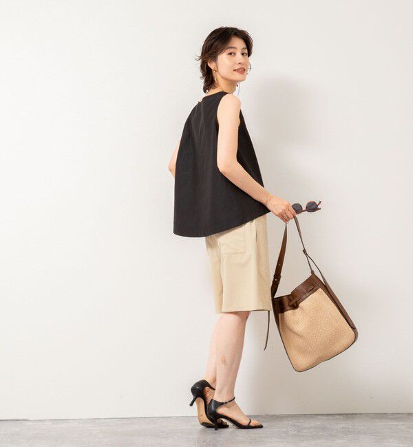 NOLLEY'S「エクセルテックタンブラーノースリーブブラウス」|シャツ・ブラウス|