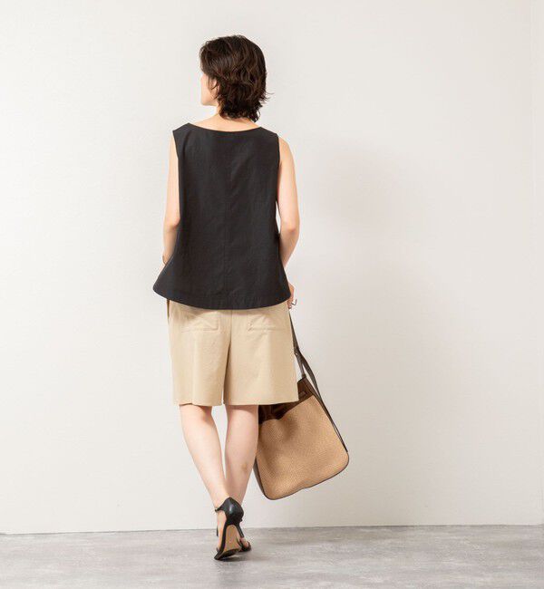 NOLLEY'S「エクセルテックタンブラーノースリーブブラウス」|シャツ・ブラウス|