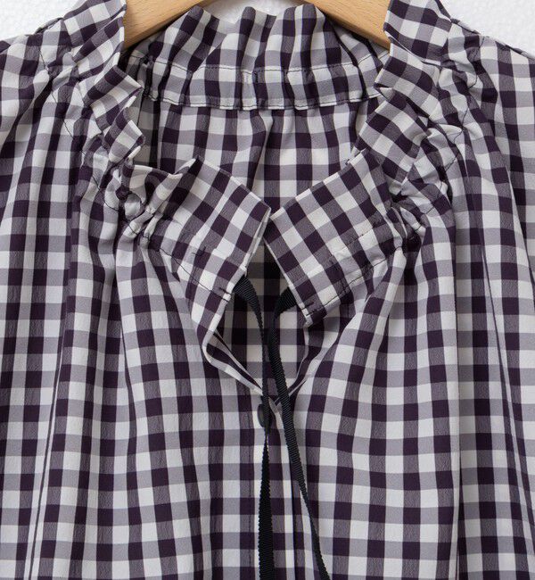 NOLLEY'S「衿フリルショートスリーブシャツ」|シャツ・ブラウス|