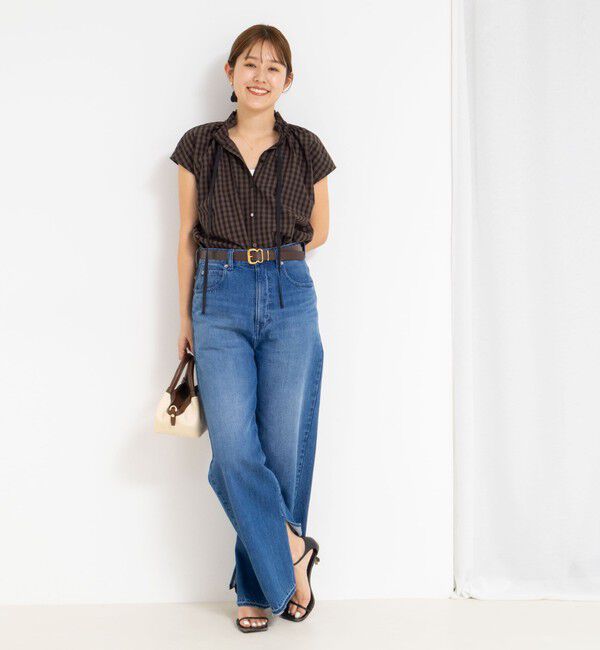 NOLLEY'S「衿フリルショートスリーブシャツ」|シャツ・ブラウス|