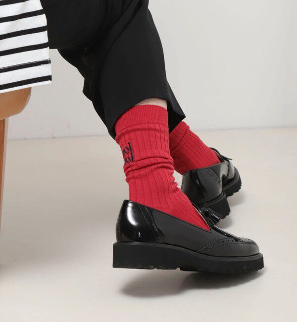 NOLLEY'S「【nolnol/ノルノル】ロゴリブソックス」|ソックス|