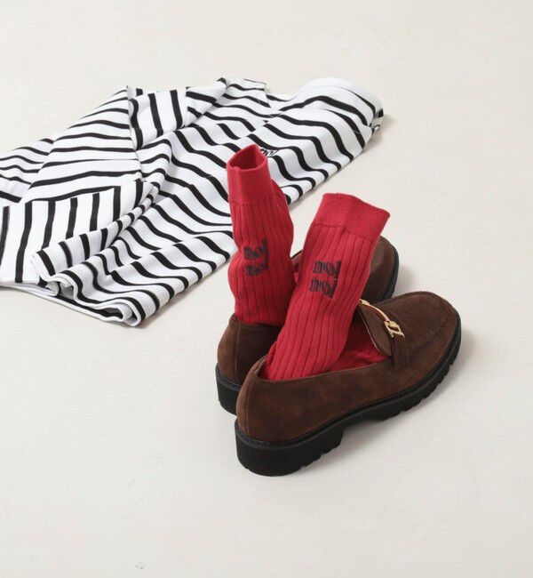 NOLLEY'S「【nolnol/ノルノル】ロゴリブソックス」|ソックス|