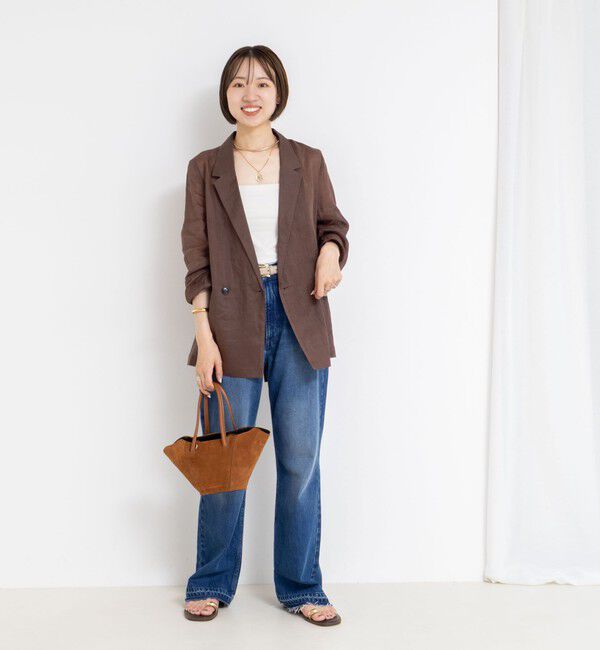 NOLLEY'S「ウォッシャブルシアーラミーダブルジャケット」|テーラードジャケット|