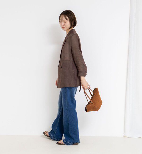 NOLLEY'S「ウォッシャブルシアーラミーダブルジャケット」|テーラードジャケット|