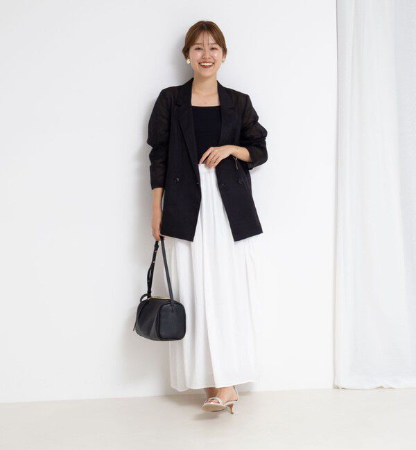 NOLLEY'S「ウォッシャブルシアーラミーダブルジャケット」|テーラードジャケット|