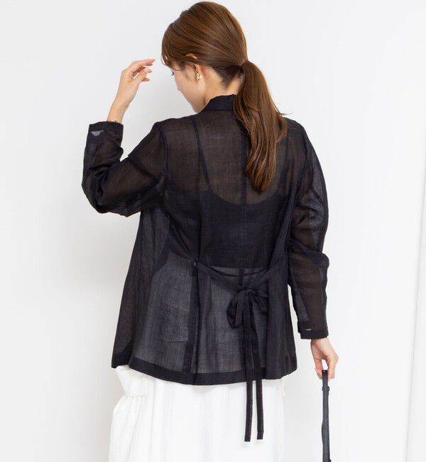 NOLLEY'S「ウォッシャブルシアーラミーダブルジャケット」|テーラードジャケット|