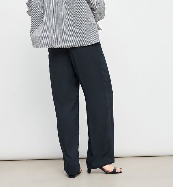 NOLLEY'S「ウォッシャブルバックサテンセミワイドパンツ」|その他|