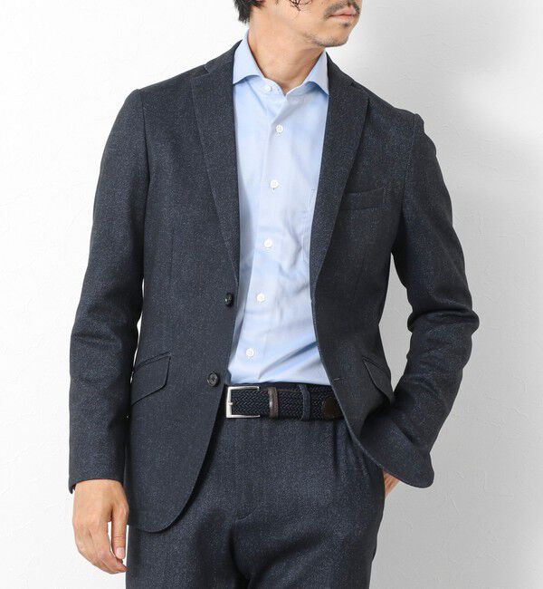 NOLLEY'S goodman「《ビジカジ/セットアップ対応》ポンチジャージJKT」|テーラードジャケット|ネイビー