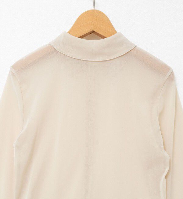 NOLLEY'S「チュール衿付きカットカーディガン」|カーディガン|