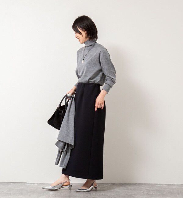 NOLLEY'S「《手洗い可能》《アンサンブル対応》18G天竺ハイネックプルオーバーニット」|ニット・セーター|