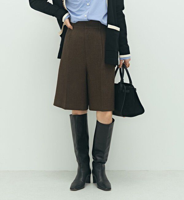 NOLLEY'S「《セットアップ対応》ウォッシャブルウール調ストレッチハーフパンツ」|その他|