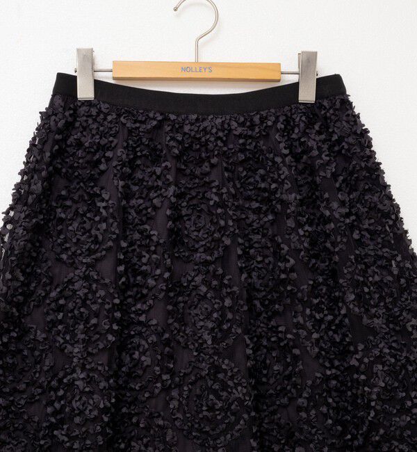 NOLLEY'S「シアーフラワーフレアスカート」|フレア|
