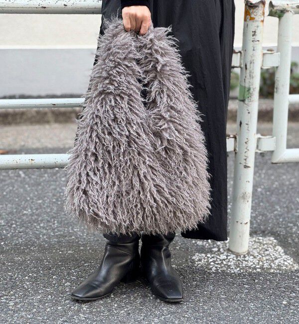 Rie Miller「【PR林☆別注】チベットラムフェイクファーバッグ」|ショルダー・メッセンジャー|