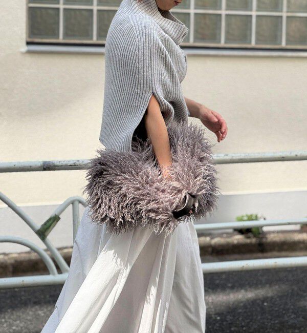 Rie Miller「【PR林☆別注】チベットラムフェイクファーバッグ」|ショルダー・メッセンジャー|