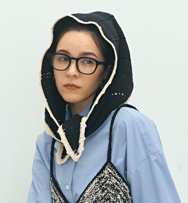 Laraaji「《手洗い可能》かぎ編み針三角ストール」|ニット・セーター|