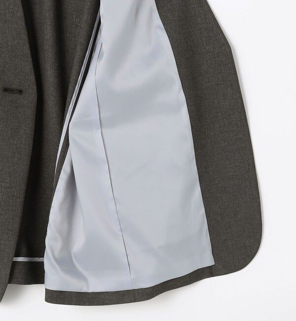 NOLLEY'S sophi「【WEB STAFF守屋☆別注】《セットアップ対応》ウォッシャブルソフトシャンブレーノーカラージャケット」|ノーカラージャケット|