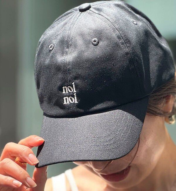 NOLLEY'S「【nolnol/ノルノル】ロゴ刺繍キャップ」|キャップ・キャスケット|