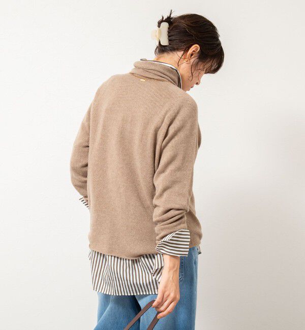 Rie Miller「【WEB&一部店舗限定】PUREカシミヤタートルネックニット」|ニット・セーター|