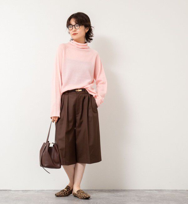 Rie Miller「【WEB&一部店舗限定】PUREカシミヤタートルネックニット」|ニット・セーター|